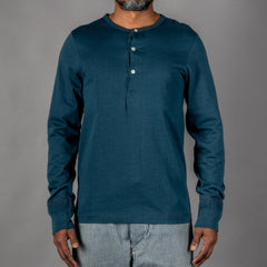 Merz b. Button-down Shirt, Mineral Blue Henley British Parts Lucerne