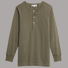 Merz b. Schwanen206 Knopfleistenhemd olive (Army)HenleyBritish Parts Luzern