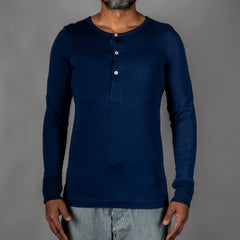 Merz b. Button-down Shirt, Ink Blue Henley British Parts Lucerne