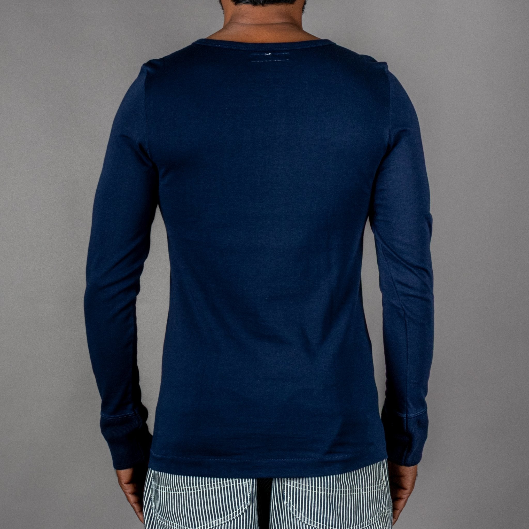 Merz b. Button-down Shirt, Ink Blue Henley British Parts Lucerne