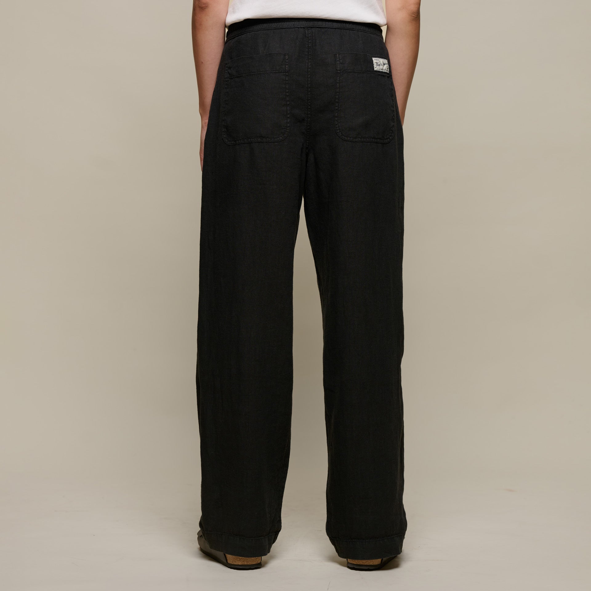 Merz b. SchwanenUnisex Hose mit Kordelzug Deep BlackHosenBritish Parts Luzern