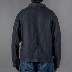 Merz b. SchwanenUnisex Jacke Bio Leinen Cropped Deep BlackJackenBritish Parts Luzern