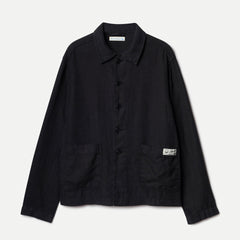 Merz b. SchwanenUnisex Jacke Bio Leinen Cropped Deep BlackJackenBritish Parts Luzern