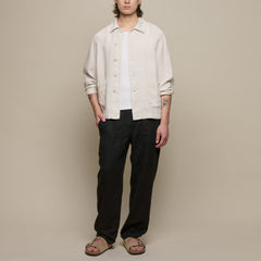 Merz b. SchwanenUnisex Jacke Bio Leinen Cropped Light StoneJackenBritish Parts Luzern