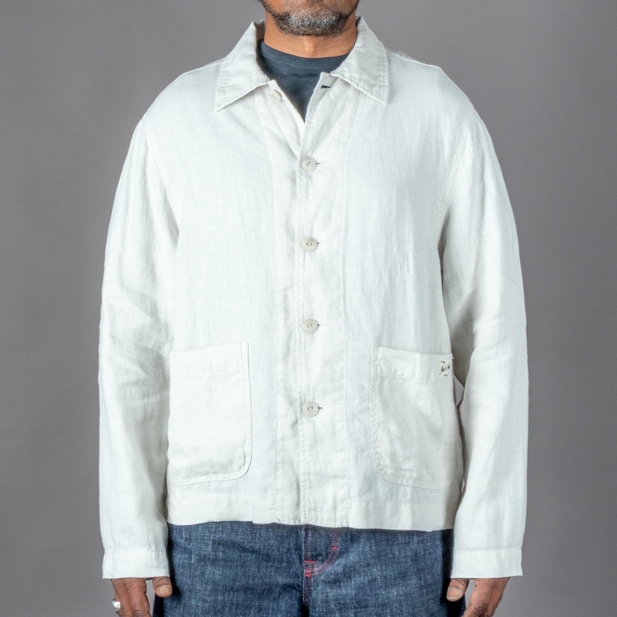 Merz b. SchwanenUnisex Jacke Bio Leinen Cropped Light StoneJackenBritish Parts Luzern