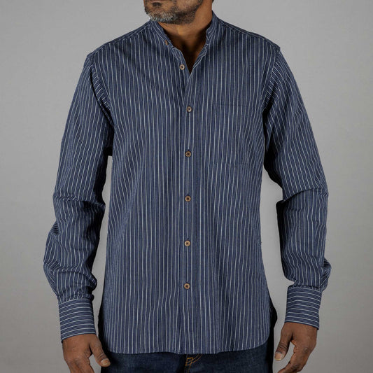 Pike Brothers1923 Buccanoy Shirt Beaumont blueHemdBritish Parts Luzern