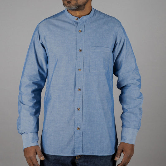 Pike Brothers1923 Buccanoy Shirt Blue ChambrayHemdBritish Parts Luzern