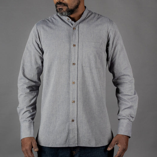 Pike Brothers1923 Buccanoy Shirt Grey StripedHemdBritish Parts Luzern