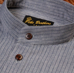 Pike Brothers1923 Buccanoy Shirt Grey StripedHemdBritish Parts Luzern