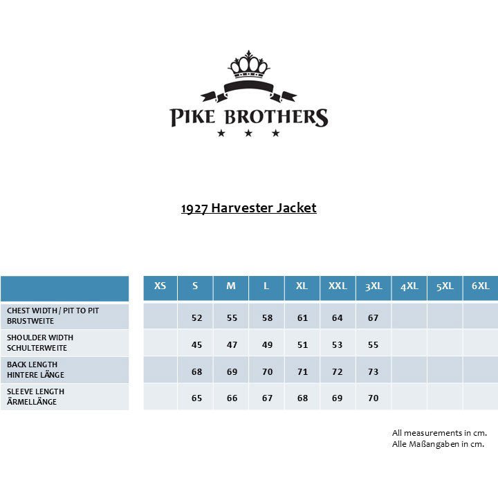 Pike Brothers1927 Harvester Jacket Owen BlueJackenBritish Parts Luzern