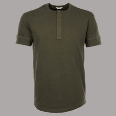 Pike Brothers1927 Henley Shirt Short Sleeve Mojave greenHenleyBritish Parts Lucerne