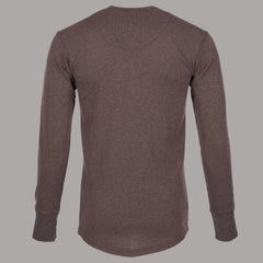 Pike Brothers1927 Henley Shirt long sleeve brown melangeHenleyBritish Parts Luzern