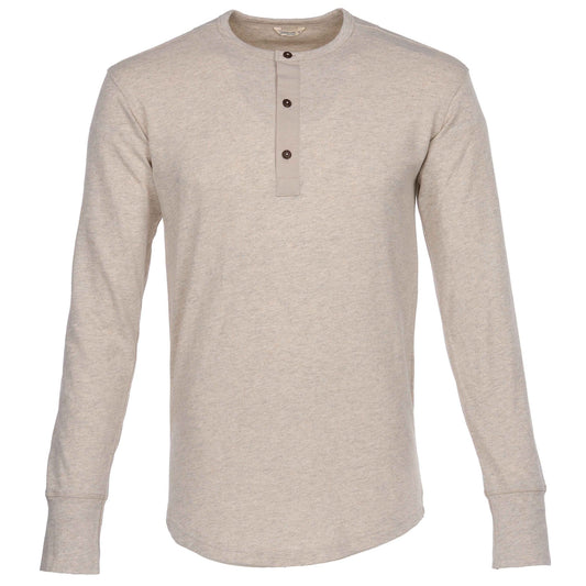 Pike Brothers1927 Chemise Henley manches longues écru mélangéHenleyBritish Parts Luzern