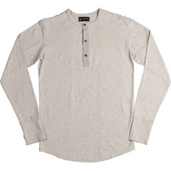 Pike Brothers1927 Henley Shirt long sleeve ecru melangeHenleyBritish Parts Lucerne