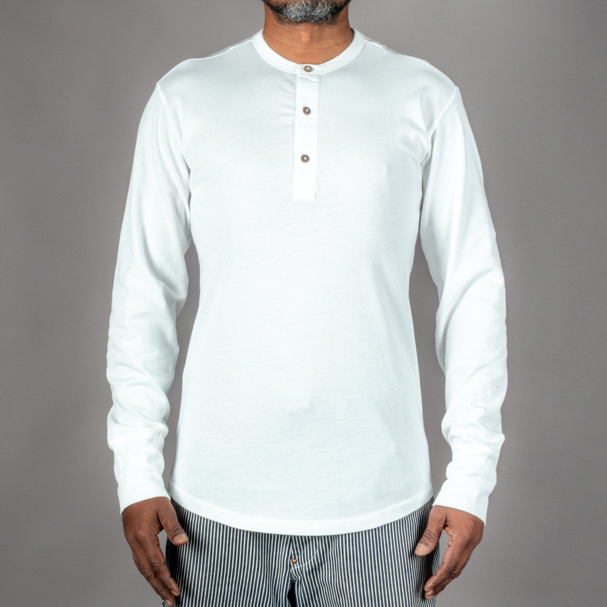 Pike Brothers1927 Henley Shirt long sleeve ecruHenleyBritish Parts Lucerne