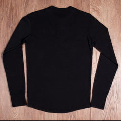 Pike Brothers1927 Henley Shirt long sleeve faded blackHenleyBritish Parts Luzern