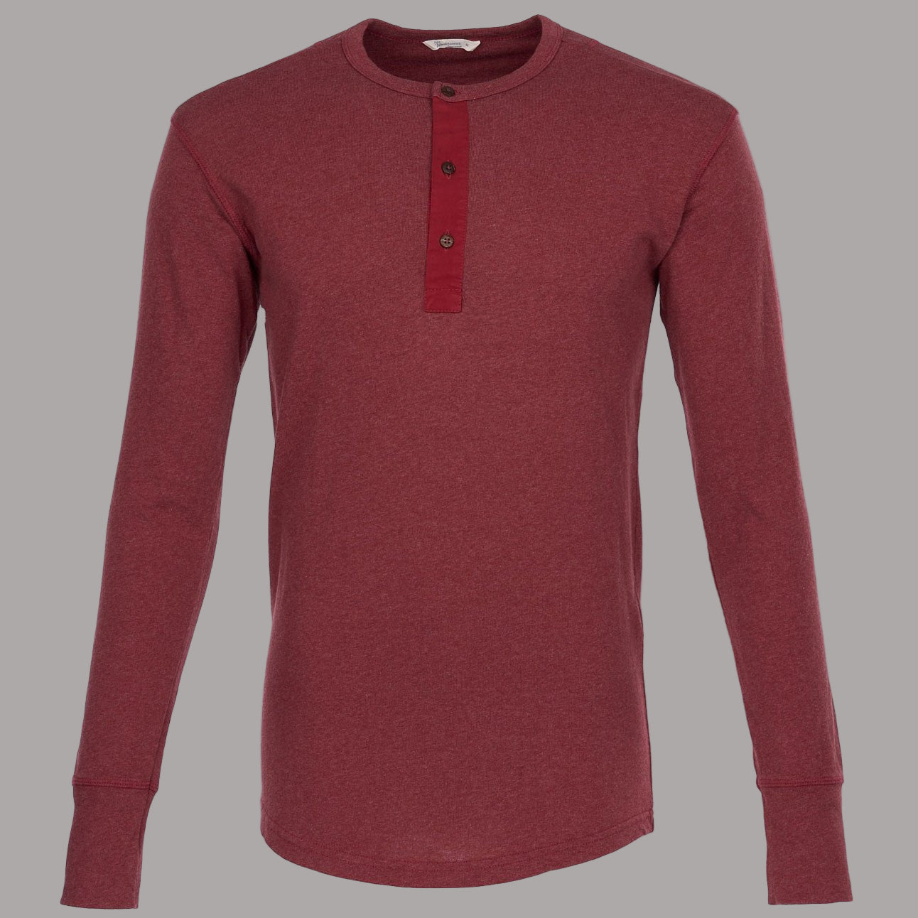 Pike Brothers1927 Henley Shirt long sleeve garnet redHenleyBritish Parts Lucerne