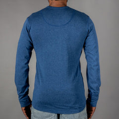 Pike Brothers1927 Henley Shirt long sleeve Indigo MelangeHenleyBritish Parts Lucerne