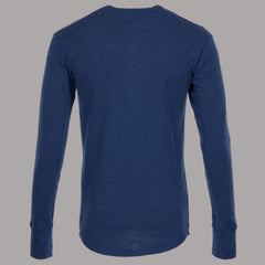 Pike Brothers1927 Henley Shirt long sleeve Indigo MelangeHenleyBritish Parts Lucerne