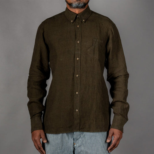 Pike Brothers1932 Surveyor Shirt Clifden GreenHemdBritish Parts Luzern