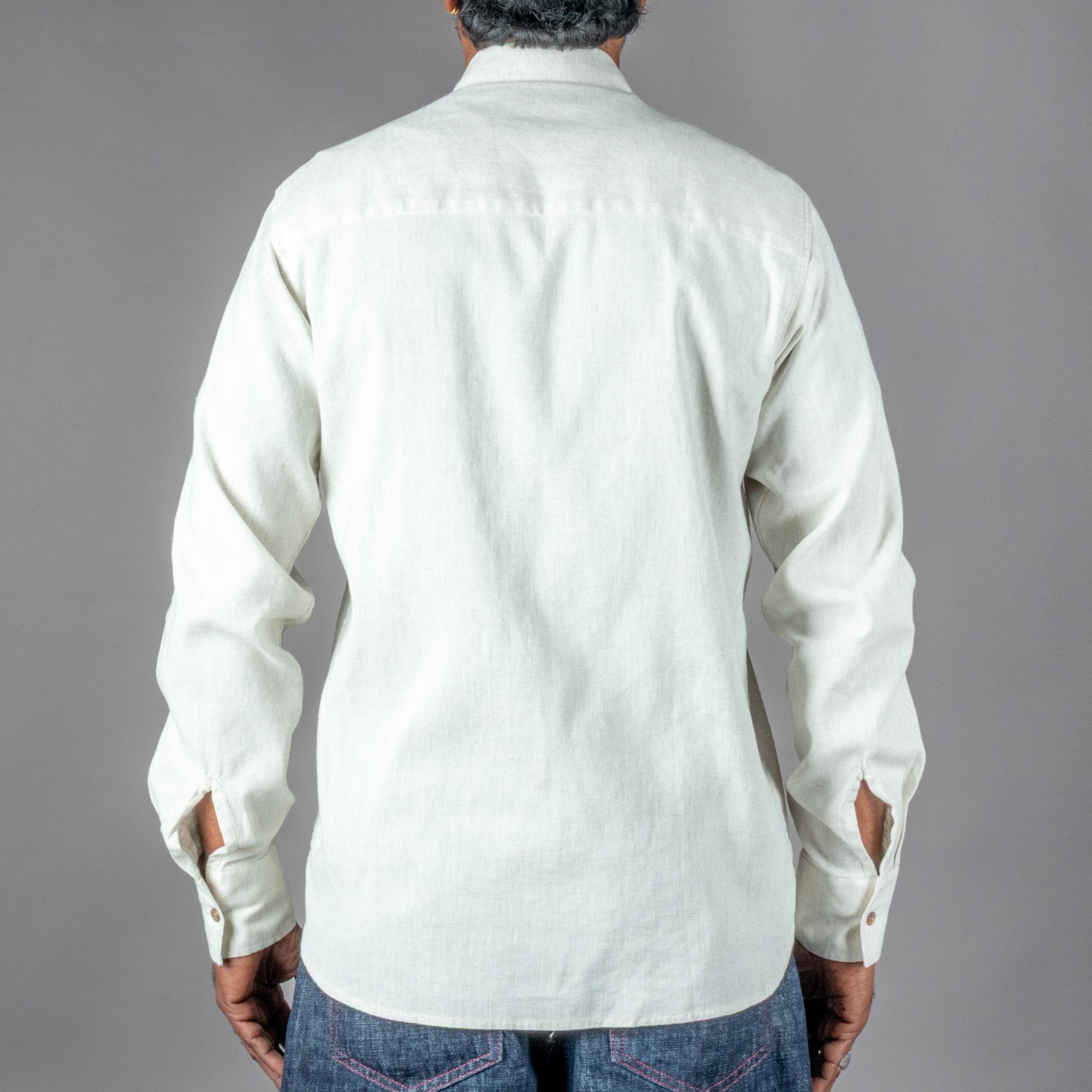 Pike Brothers1932 Surveyor Shirt Natural WhiteHemdBritish Parts Luzern