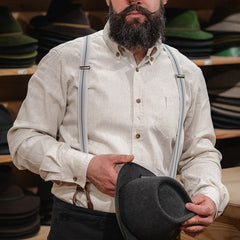 Pike Brothers1932 Surveyor Shirt Natural WhiteHemdBritish Parts Luzern