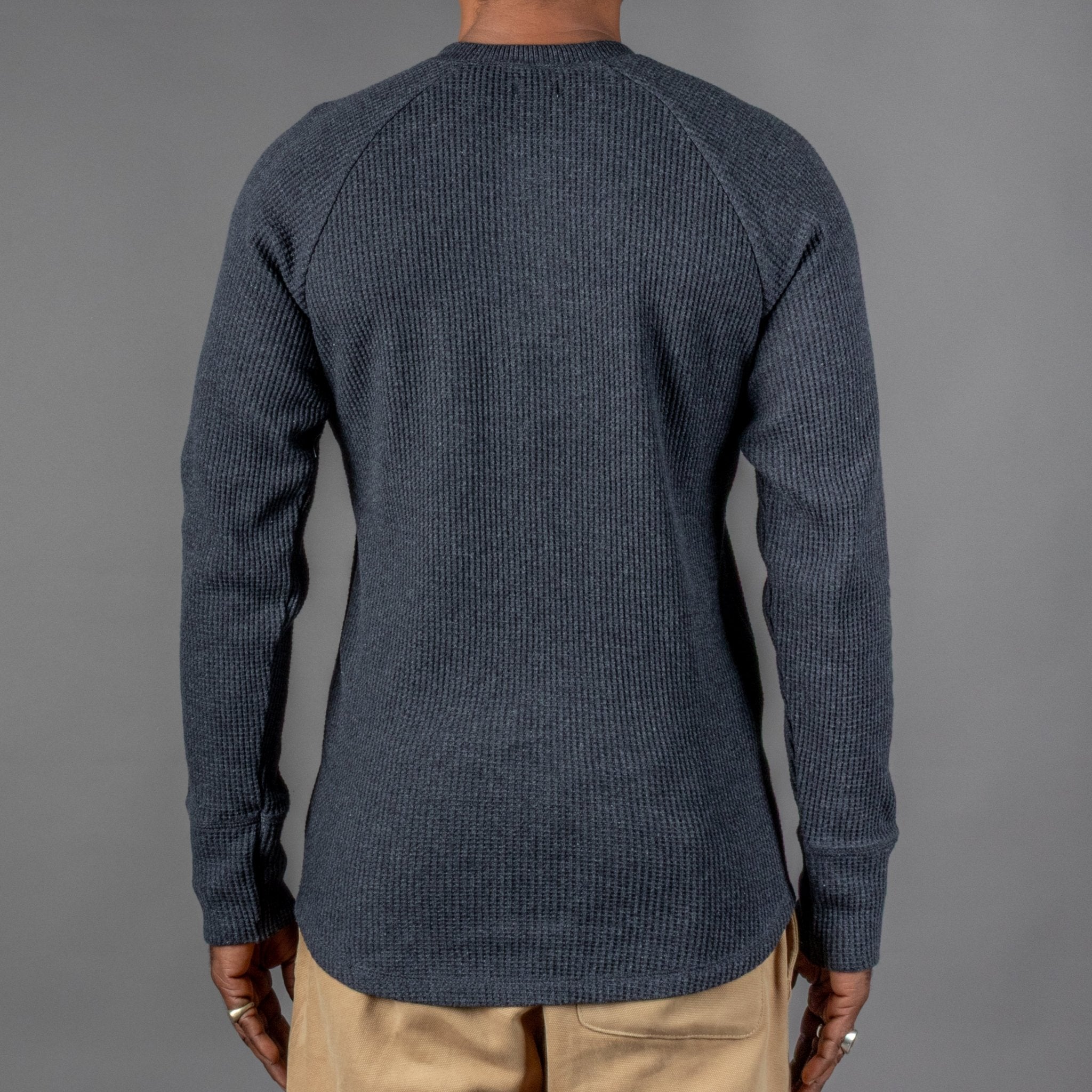 Pike Brothers1936 Waffle Shirt Iron GreyHenleyBritish Parts Luzern