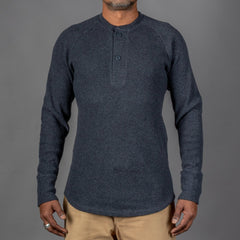 Pike Brothers1936 Waffle Shirt Iron GreyHenleyBritish Parts Luzern