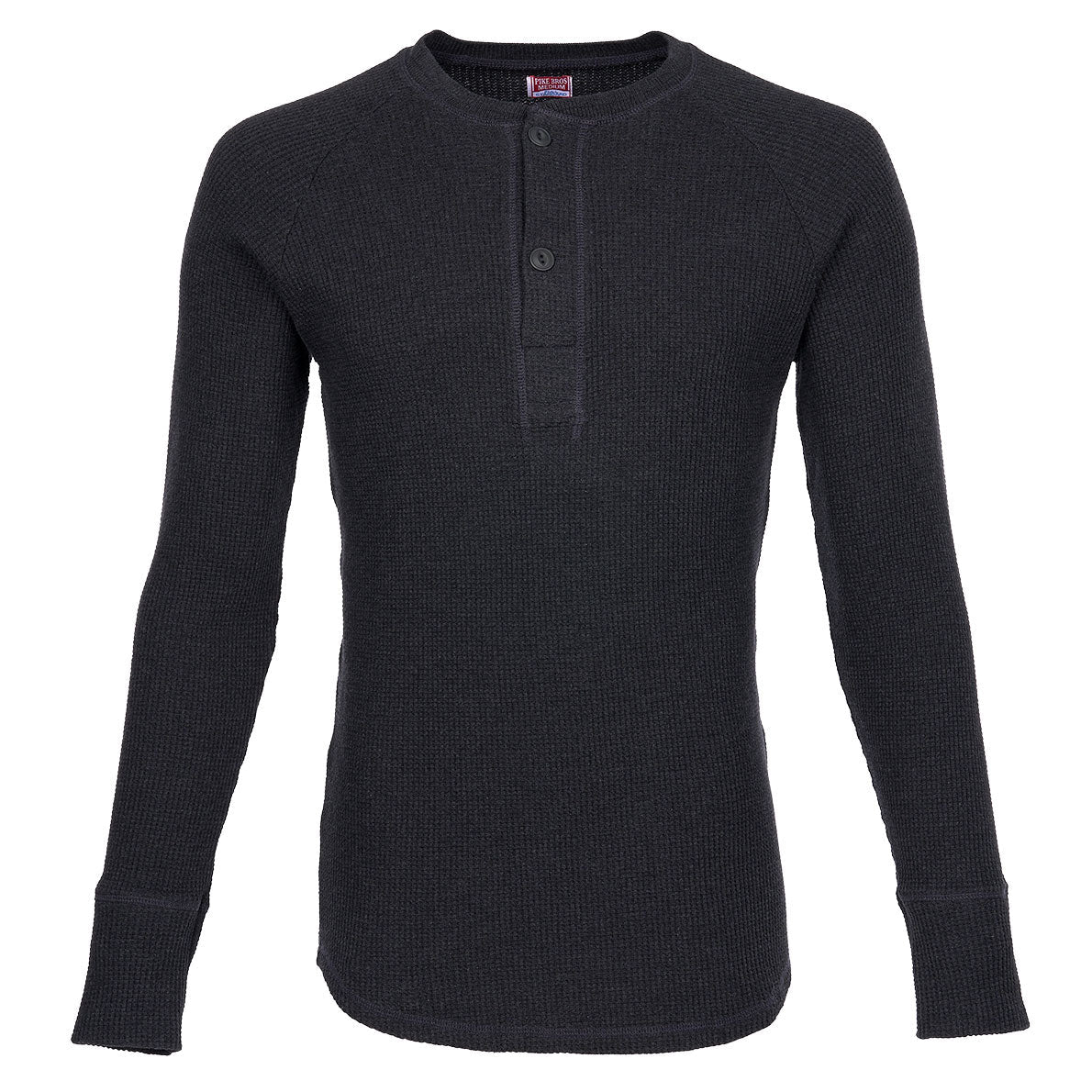 Pike Brothers1936 Waffle Shirt Iron GreyHenleyBritish Parts Luzern