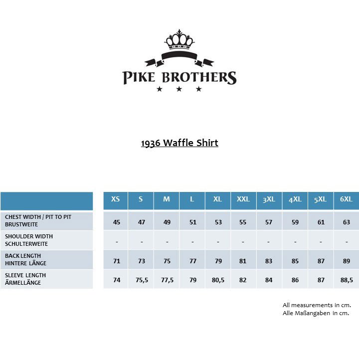 Pike Brothers1936 Waffle Shirt Iron GreyHenleyBritish Parts Luzern