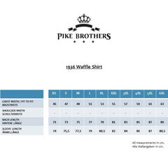Pike Brothers1936 Waffle Shirt Iron GreyHenleyBritish Parts Luzern
