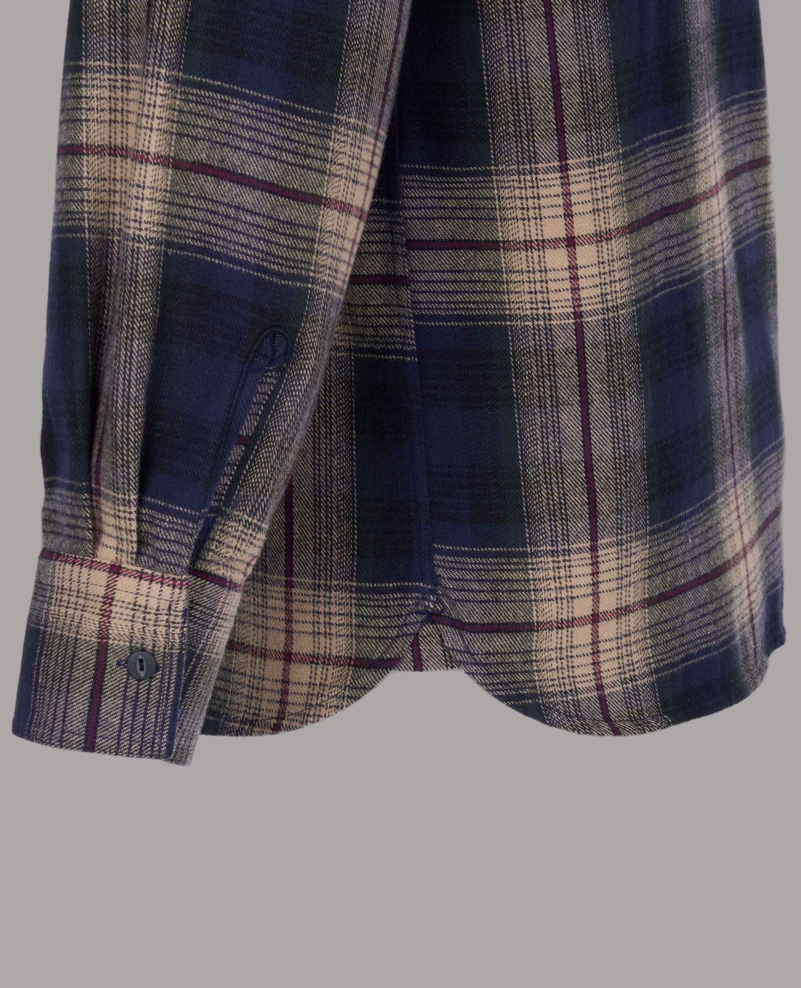 Pike Brothers1937 Roamer Shirt Flannel Blue Beige CheckHemdBritish Parts Luzern