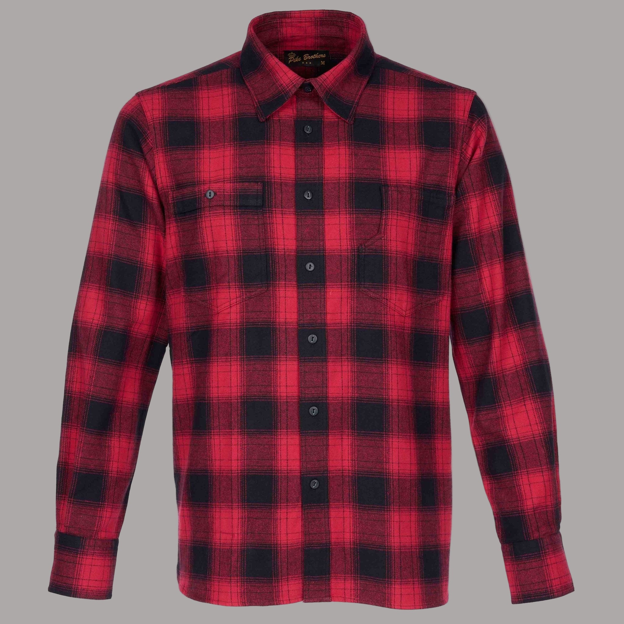 Pike Brothers1937 Roamer Shirt Flannel Red CheckHemdBritish Parts Luzern