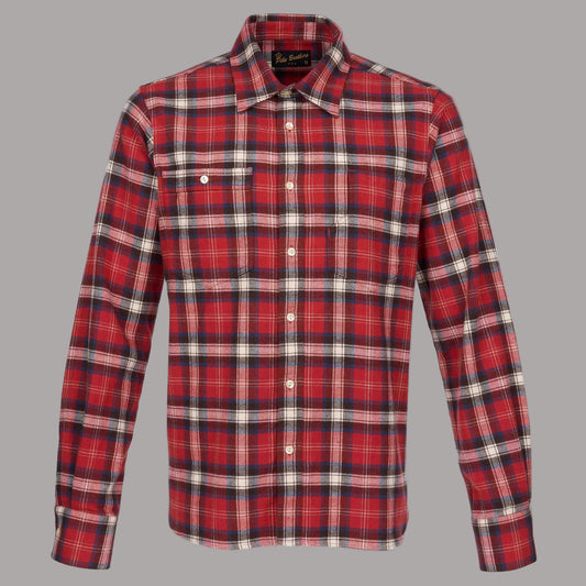 Pike Brothers1937 Roamer Shirt Flannel RedHemdBritish Parts Luzern