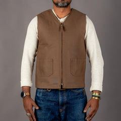 Pike Brothers1942 C2 Vest Waxed KhakiWestenBritish Parts Luzern