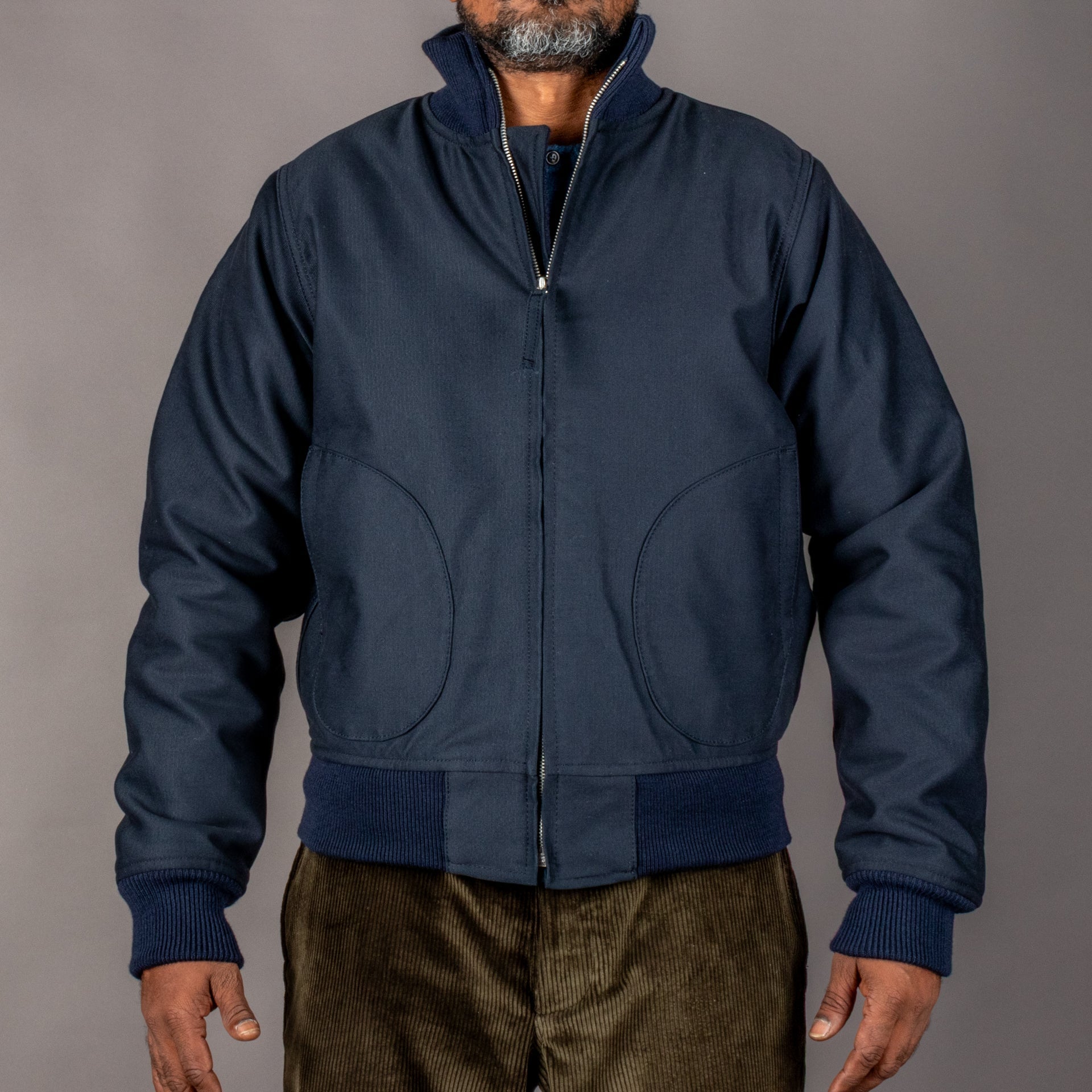 Pike Brothers1942 Deck Zip Jacket Dark BlueJackenBritish Parts Luzern