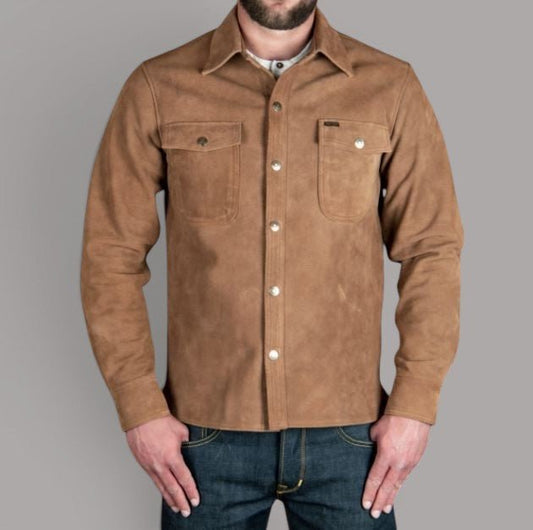 Pike Brothers1943 CPO Leder Shirt Mulholland brownHemdBritish Parts Luzern