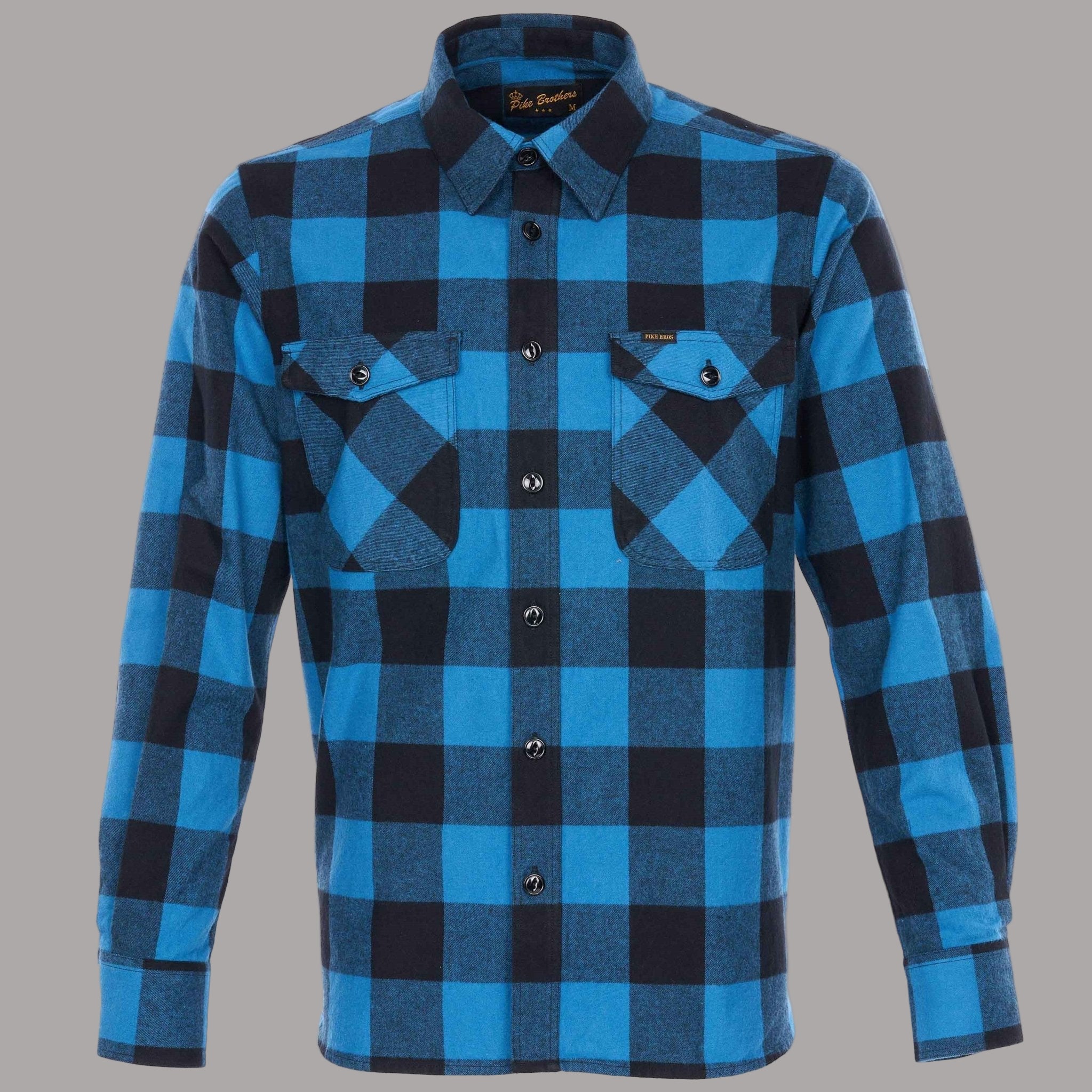 Pike Brothers1943 CPO Shirt Buffalo Blue FlannelHemdBritish Parts Luzern