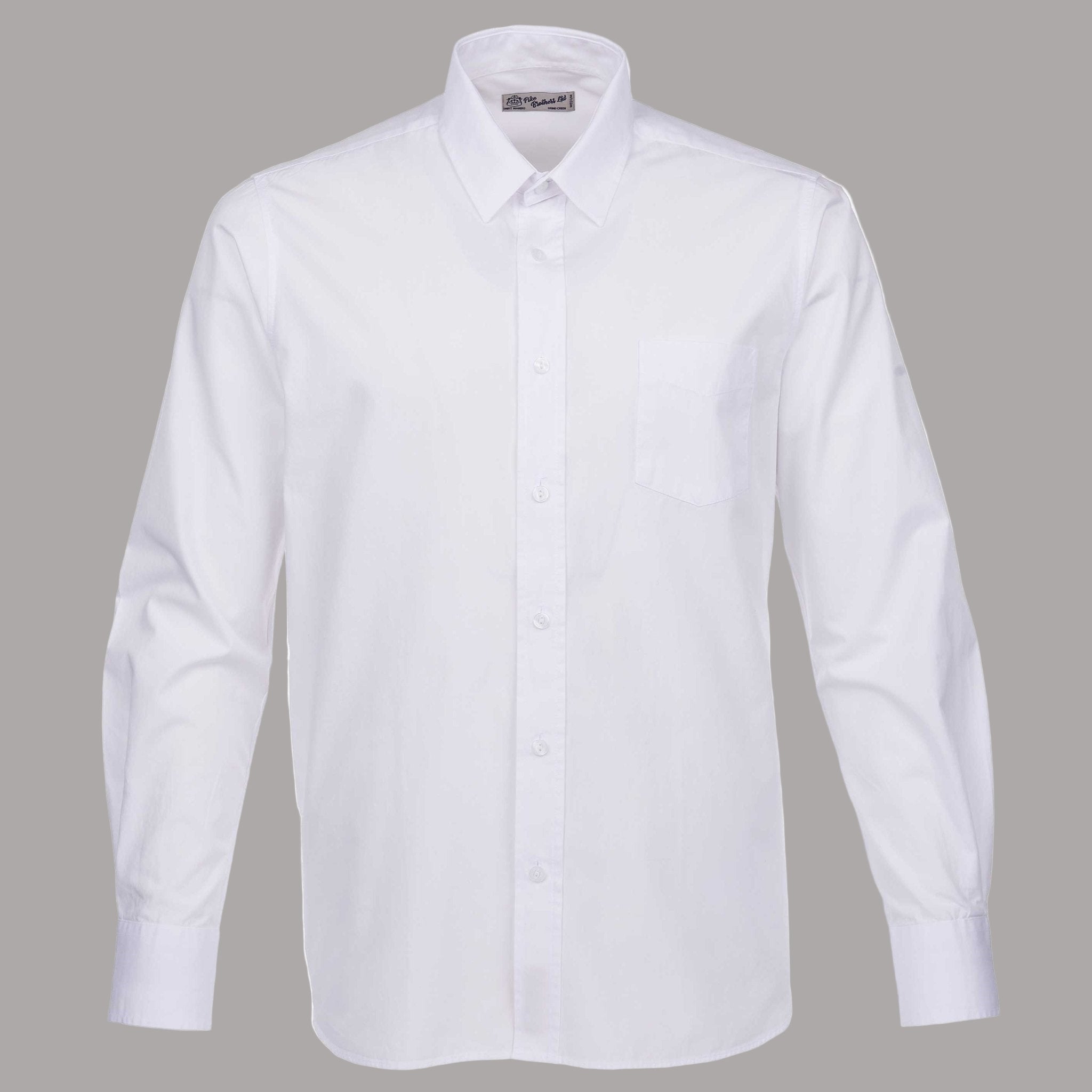 Pike Brothers1947 Albatros Shirt plain whiteHemdBritish Parts Luzern