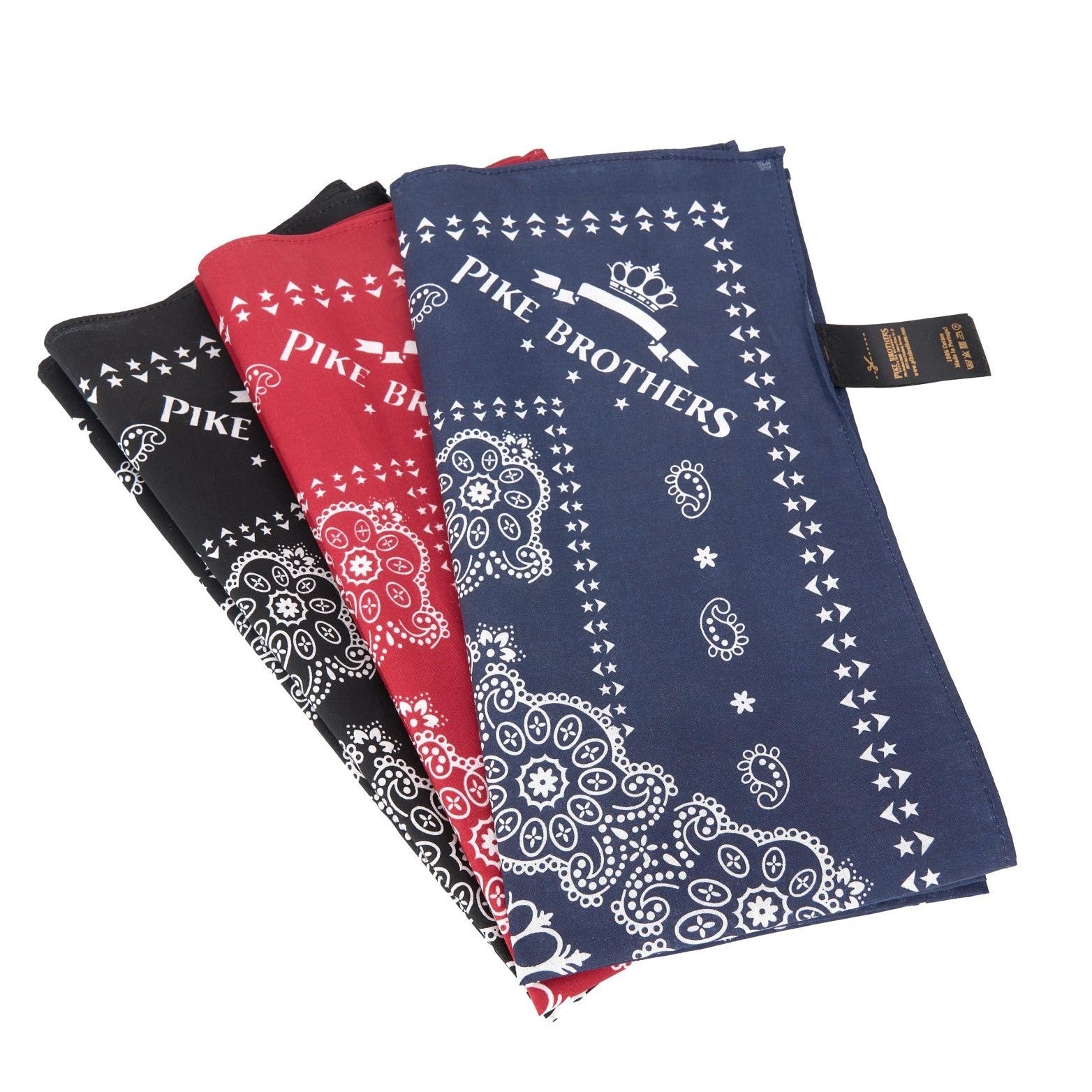 Pike Brothers1947 Logo Bandana BlueHalstuchBritish Parts Luzern