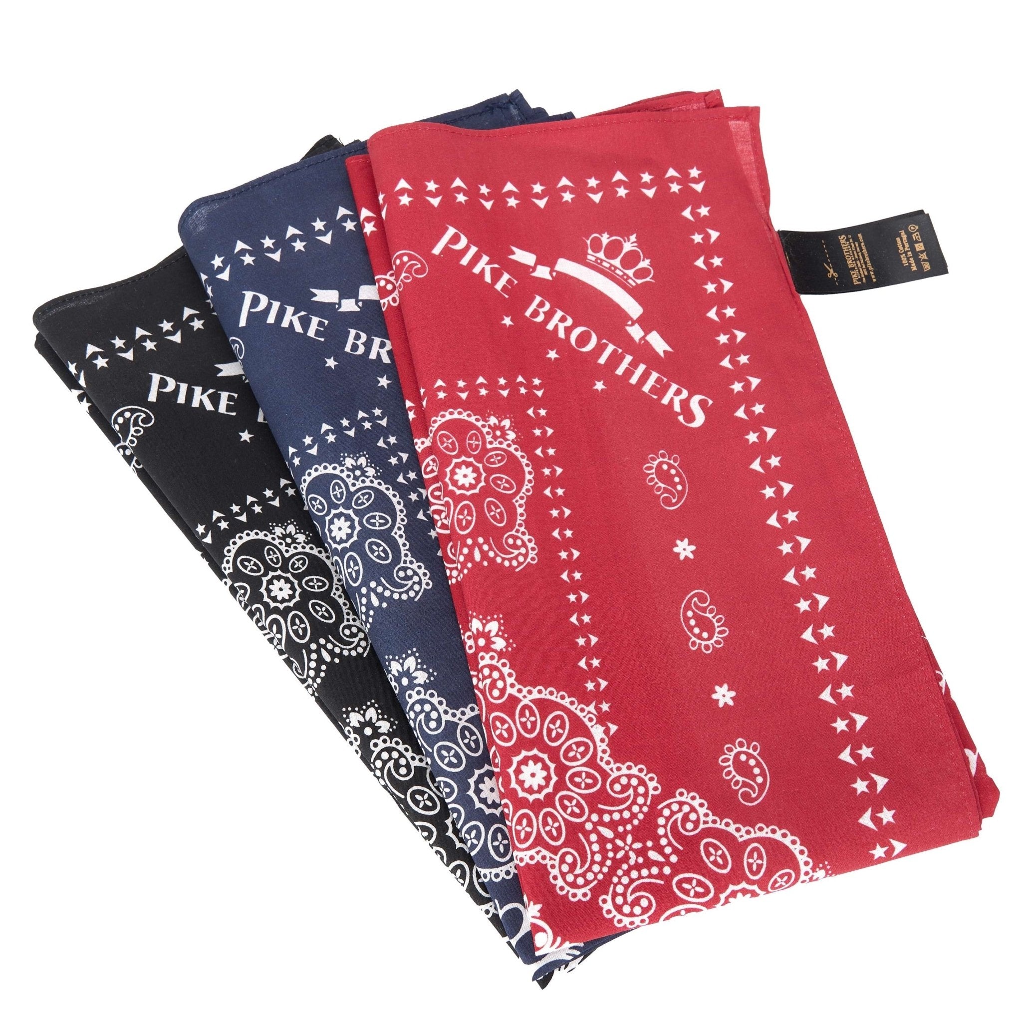 Pike Brothers1947 Logo Bandana RedHalstuchBritish Parts Luzern