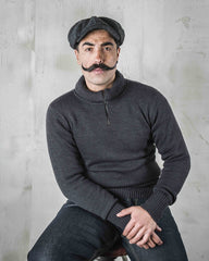 Pike Brothers1948 Troyer Strickpullover AnthrazitPulloverBritish Parts Luzern