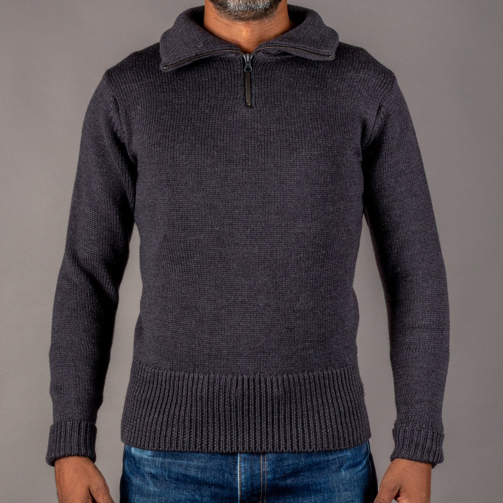 Pike Brothers1948 Troyer Strickpullover AnthrazitPulloverBritish Parts Luzern