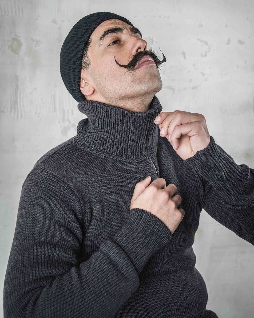 Pike Brothers1948 Troyer Strickpullover AnthrazitPulloverBritish Parts Luzern