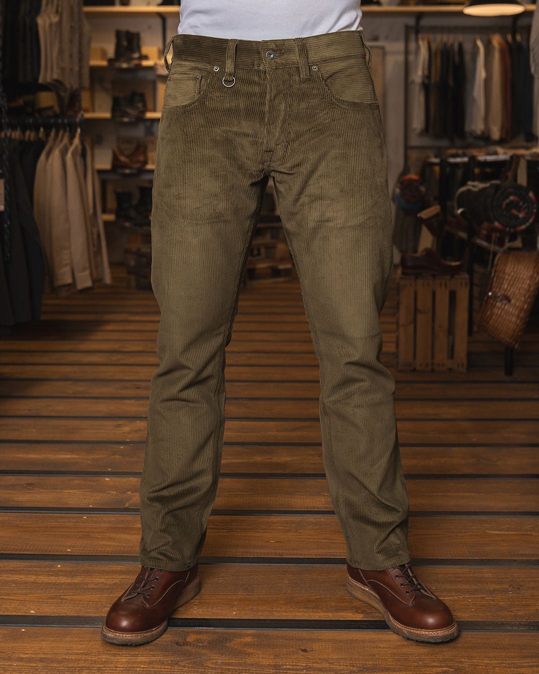 Pike Brothers1958 Roamer Pant Olive CordHosenBritish Parts Luzern