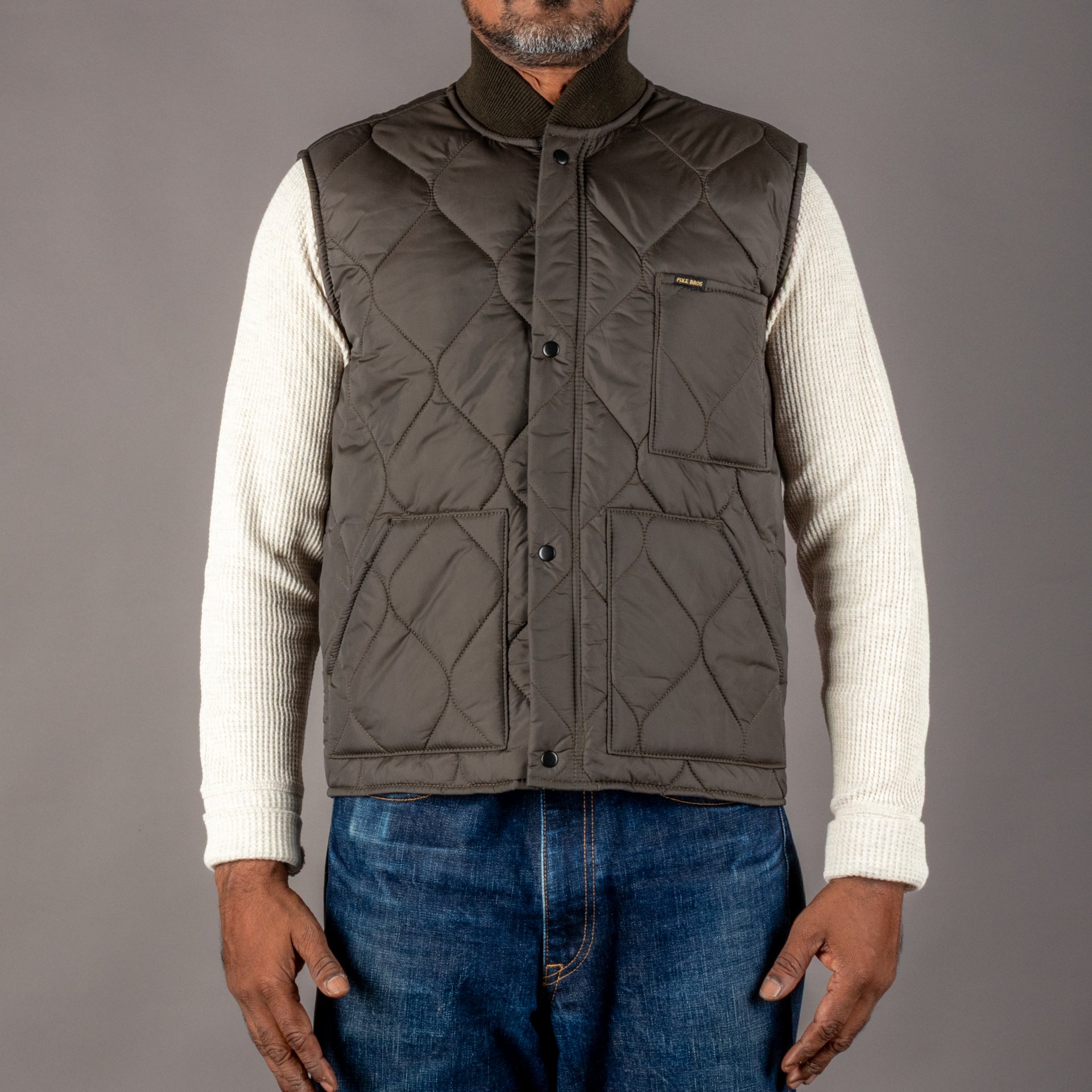 Pike Brothers1965 CWU Vest Olive DrabWestenBritish Parts Luzern