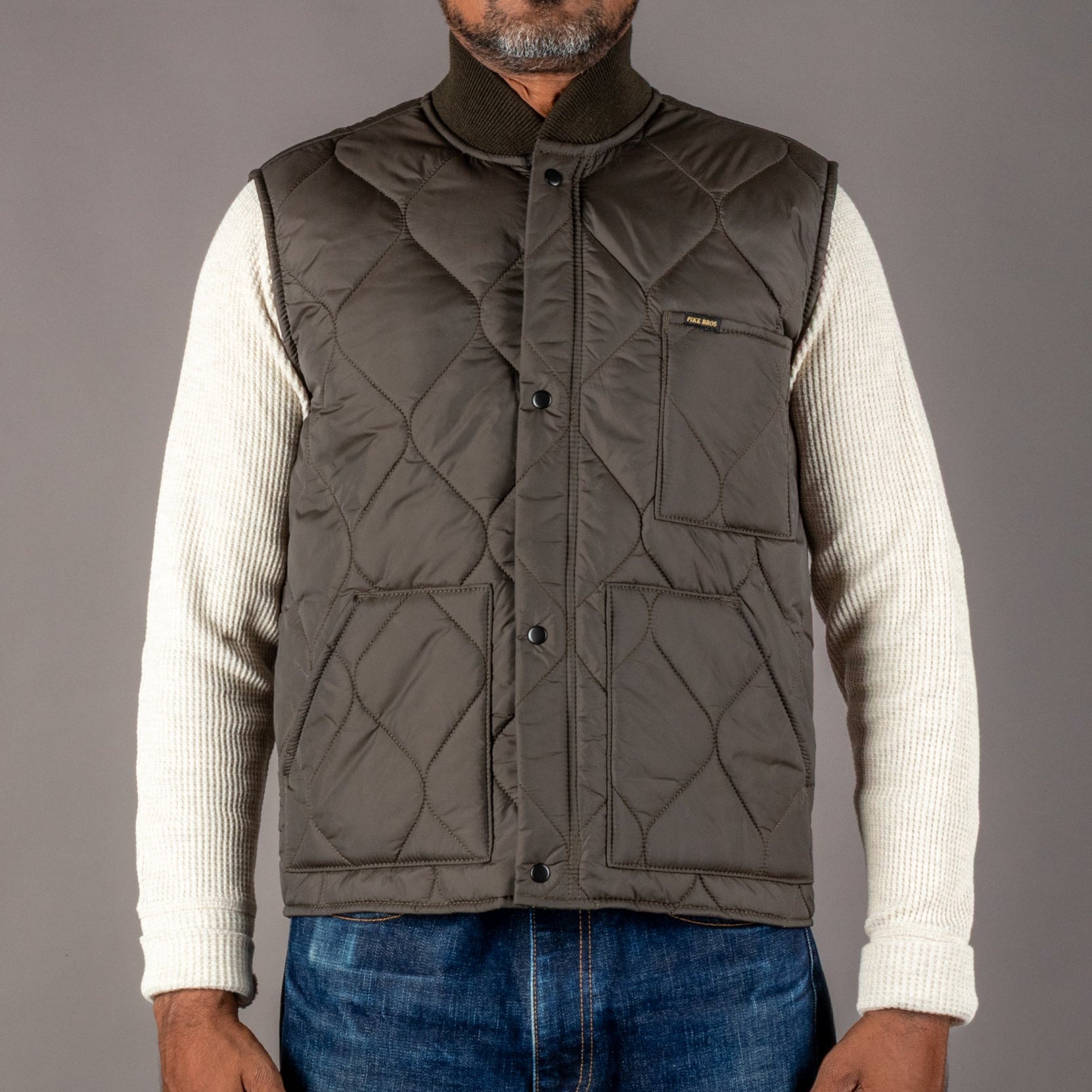 Pike Brothers1965 CWU Vest Olive DrabWestenBritish Parts Luzern