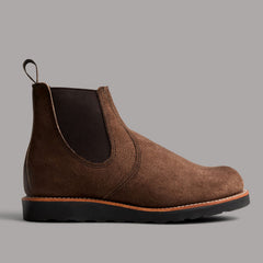 Chaussures Red Wing Classic Chelsea 3195 Chocolate Muleskinner pour homme Chaussures British Parts Lucerne