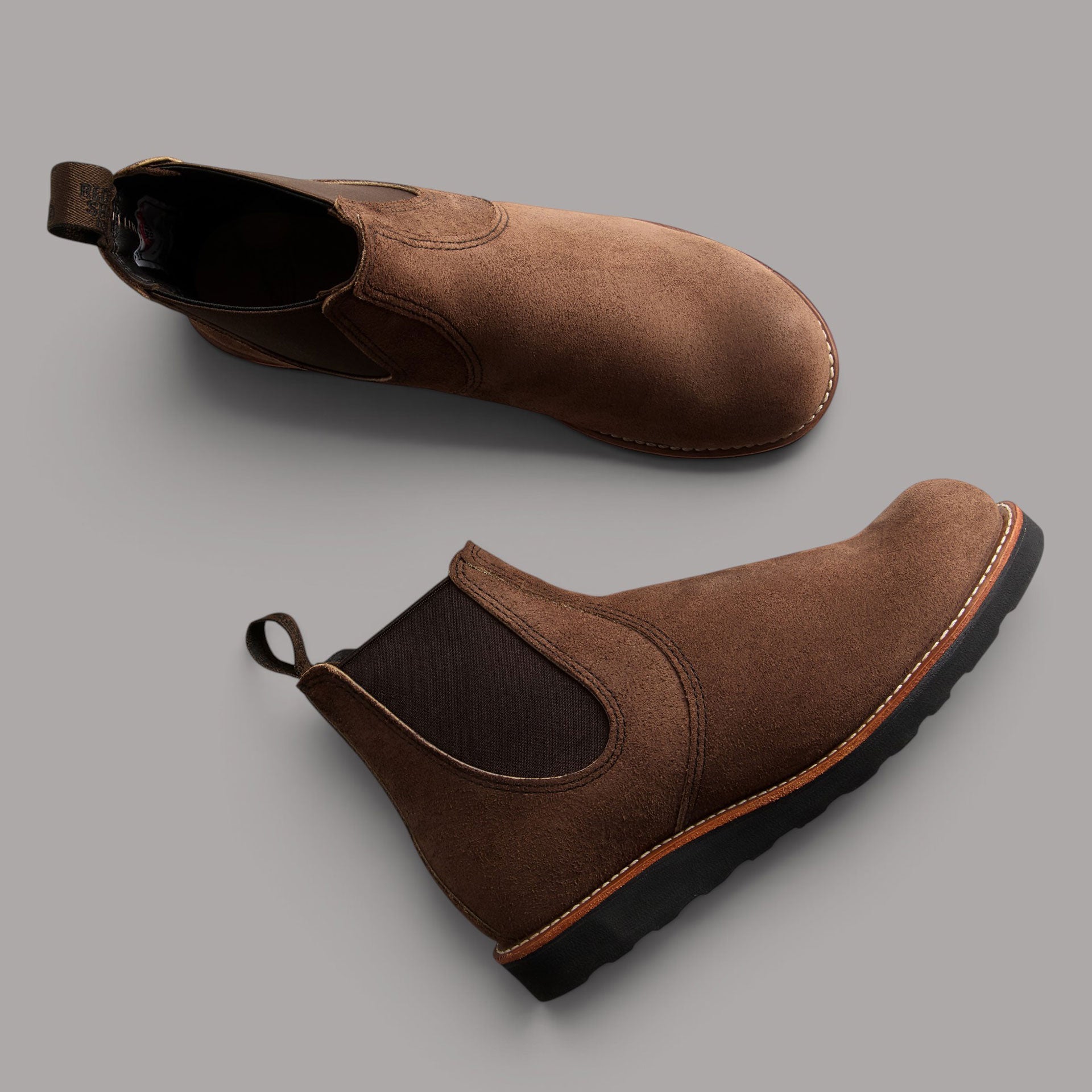 Chaussures Red Wing Classic Chelsea 3195 Chocolate Muleskinner pour homme Chaussures British Parts Lucerne