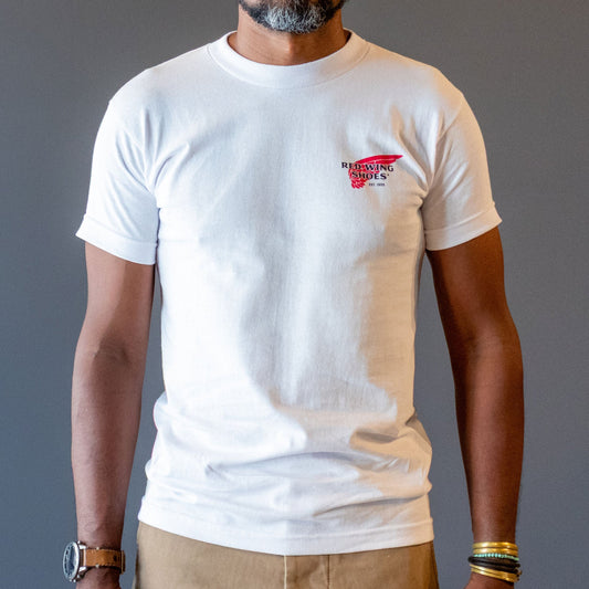 Red Wing ShoesLogo T-Shirt weissT-ShirtBritish Parts Luzern